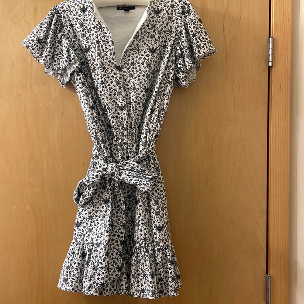 INC black and white dress